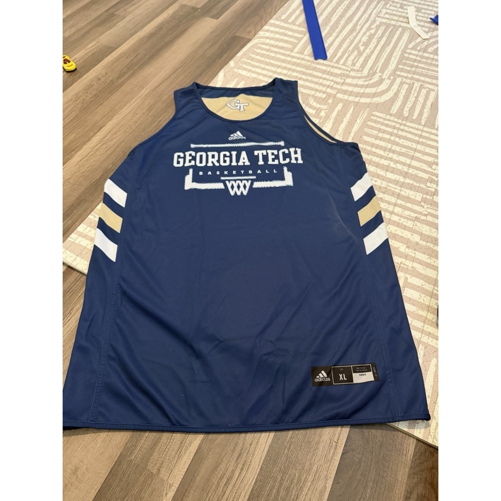 Adidas Georgia Tech Yellow Jackets Womens Reversible Practice Jersey XL +2 Lng